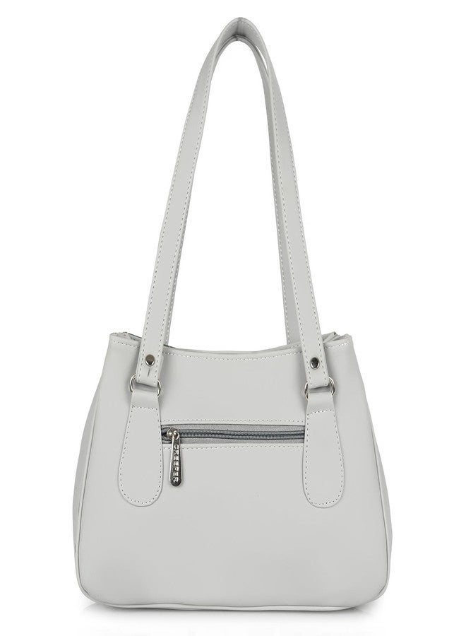 creeper Women’s Premium Faux Tote Handbag | Stylish Office & Casual Shoulder Bag with Multiple Compartments (Green) - Image 4